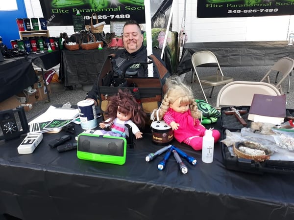 Paranormal Investigator Freddie Johnson at Colorfest in Thurmont Maryland 2019
